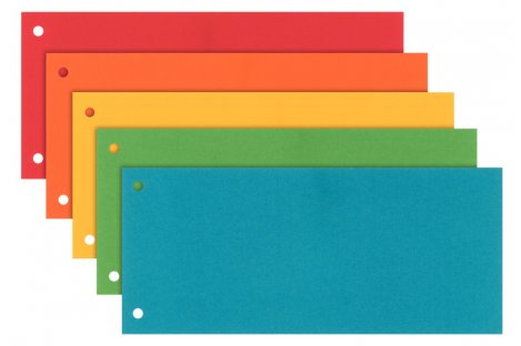 Розділювачі аркушів картонні 100шт кольорові асорті, Esselte