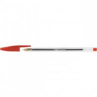 Ручка шариковая Cristal, цвет чернил красный 0,4мм, Bic