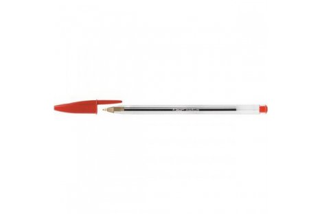 Ручка шариковая Cristal, цвет чернил красный 0,4мм, Bic