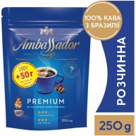 Кофе растворимый Ambassador Premium сублимированный 250г