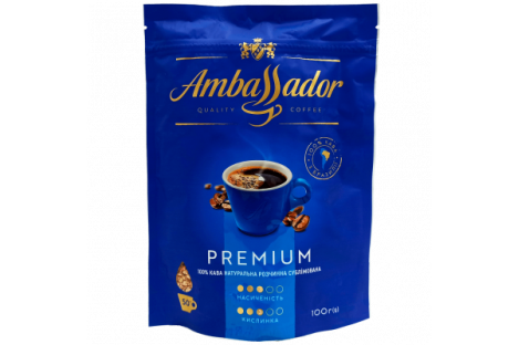 Кофе растворимый Ambassador Premium 100г