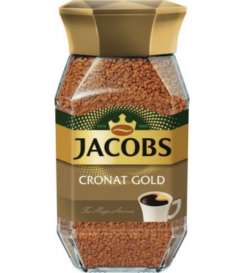 Кофе растворимый Jacobs Cronat Gold 200г, стекло