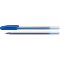 Ручка масляна Line, колір чорнил синій 0,7мм, Economix