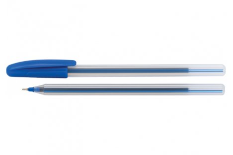 Ручка масляна Line, колір чорнил синій 0,7мм, Economix