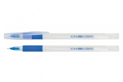 Ручка масляная Iceberg, цвет чернил синий 0,7мм, Economix