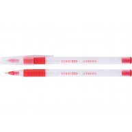Ручка масляна Iceberg, колір чорнил червоний 0,7мм, Economix