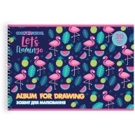 Альбом для рисования  А4 20л на пружине "Let's Flamingo", Cool for School