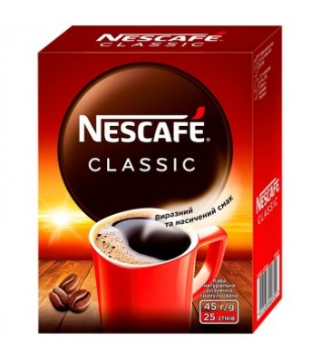 Кофе растворимый Nescafe® Classic 25шт*1,8г