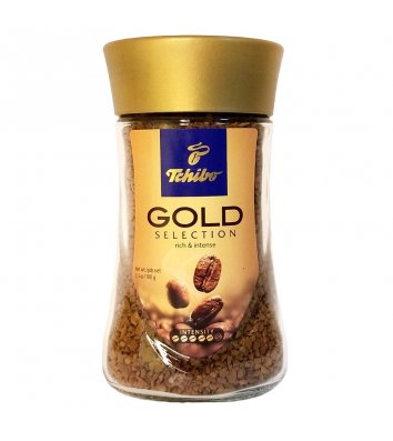 Кофе растворимый Tchibo Gold Selection 200г, стекло