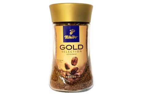 Кофе растворимый Tchibo Gold Selection 200г, стекло