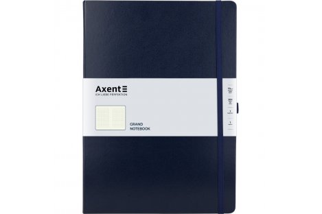 Діловий записник 210*295мм 100арк клітинка Partner Grand  синій, Axent
