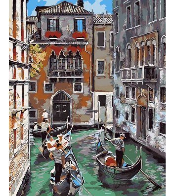 Живопись по номерам "Каналы Венеции" 40*50см в коробке, ArtStory