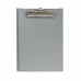 Планшет-папка А5 с прижимом PVC серый, Buromax