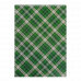 Блокнот А4 48арк клітинка Шотландка, верхня спіраль зелений, Buromax