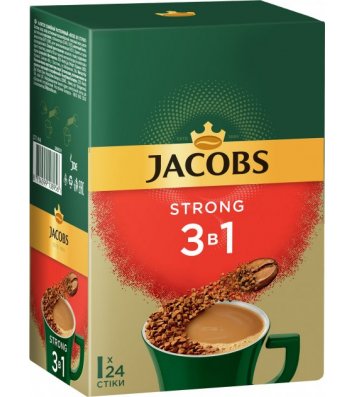 Кофейный напиток Jacobs Strong 24шт*12,9г