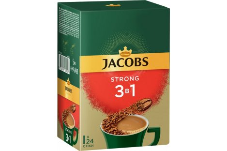 Кофейный напиток Jacobs Strong 24шт*12,9г