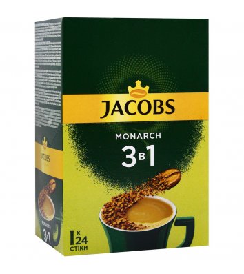 Кофейный напиток Jacobs Monarch 24шт*15г