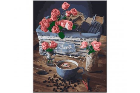 Живопис за номерами "Вінтажні троянди" 40*50см в коробці, ArtStory