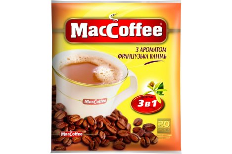 Кофейный напиток MacCoffee Французская ваниль 20шт*18г
