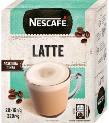 Кофейный напиток Nescafe® Latte 20шт*16г