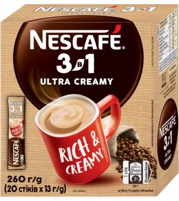 Кофейный напиток Nescafe® Ultra Creamy 20шт*13г
