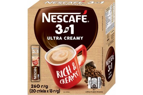 Кавовий напій  Nescafe® Ultra Creamy 20шт*13г