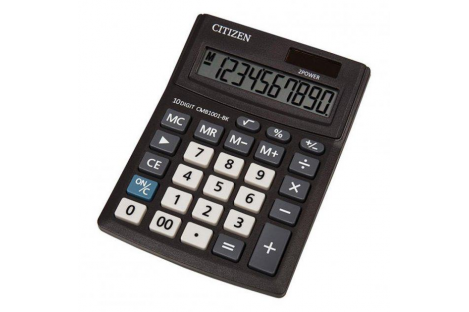 Калькулятор 10 розрядів 137*102*31мм, Citizen