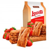 Печенье Lovita Cake Cookies Клубника 168г, Roshen