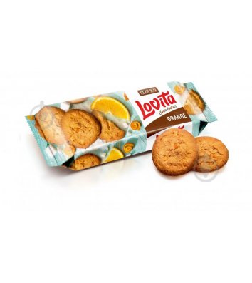 Печиво Lovita з цедрою апельсина 150г, Roshen