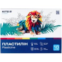 Пластилин 18 цветов 360г "Classic", Kite