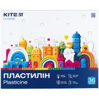 Пластилін 36 кольорів 720г "Classic", Kite