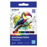 Фломастеры 10 цветов "Classic", Kite