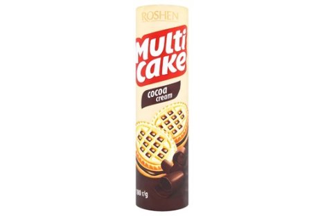 Печенье-сэндвич Multicake молочно-кремовая начинка 180г, Roshen
