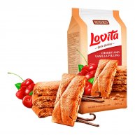 Печенье Lovita с вишнево-ванильной начинкой 168г, Roshen