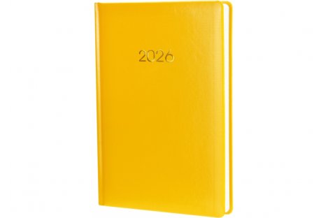 Щоденник датований A5 2026 Spectrum жовтий, Economix