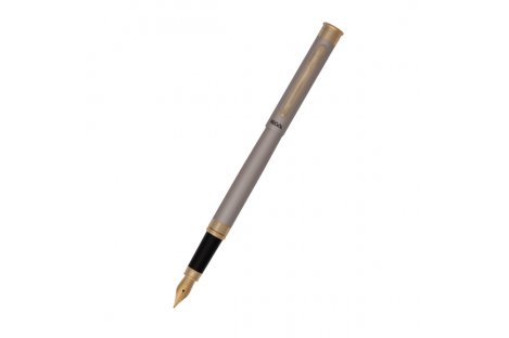 Ручка перова, колір корпусу сріблястий, в оксамитовому чохлі, Regal