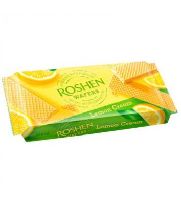 Вафли Wafers Lemon Cream 216г, Roshen 