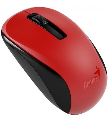 Мышь компьютерная беспроводная красно-черная, Genius NX-7005