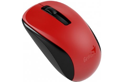 Мышь компьютерная беспроводная красно-черная, Genius NX-7005