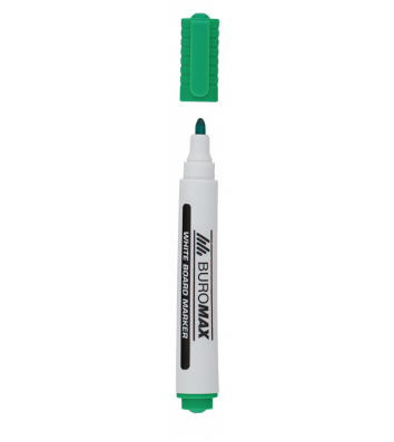 Маркер для досок, цвет чернил зеленый 2-4мм, Buromax