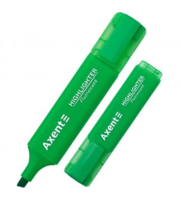 Маркер текстовий Highlighter, колір чорнил зелений 1-5 мм, Axent