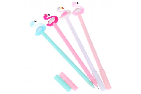 Ручка детская гелевая "Фламинго"