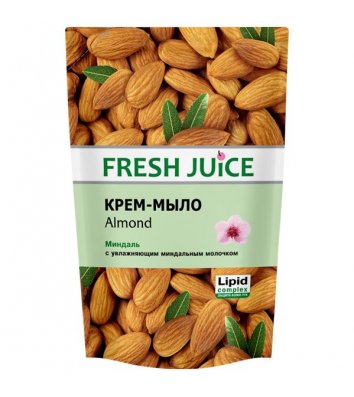 Мыло жидкое 460мл Fresh Juice пакет Almond