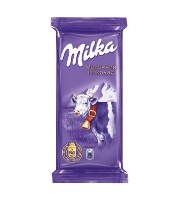 Шоколад молочный 90г, Milka