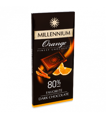 Шоколад черный Favorite Orange 80% 100г, Millennium
