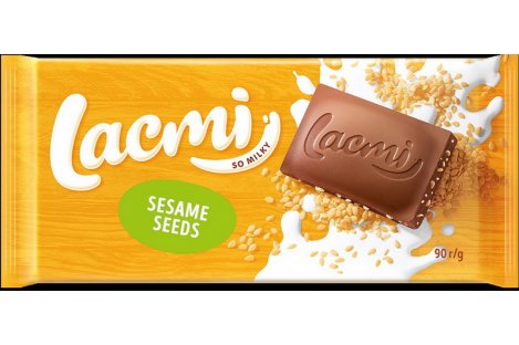 Шоколад молочний Lacmi з сезамом 90г, Roshen