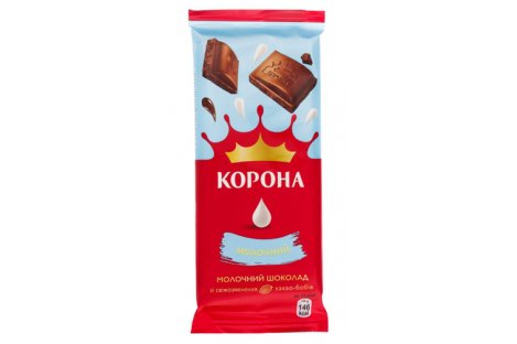 Шоколад молочний 85г, Корона