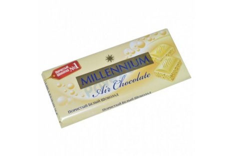 Шоколад белый пористый 80г, Millennium