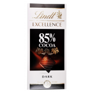 Шоколад черный Excellence горький 85% 100г, Lindt