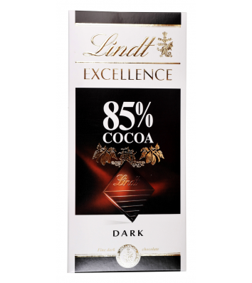 Шоколад чорний Excellence гіркий 85% 100г, Lindt